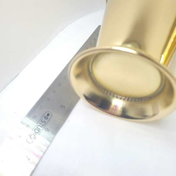 Two Mint Julep Cups Stainless Steel and Gold Tone Elegant Retro High Stability - Picture 7 of 10